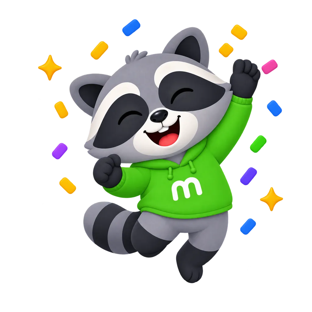 Rocky celebrating with a coin